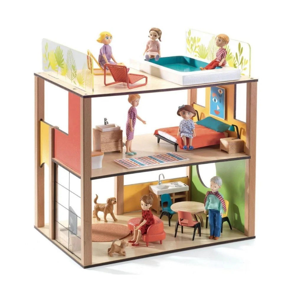 djeco wooden dollhouse