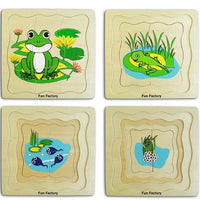 Thumbnail for wooden lifecycle puzzle frog