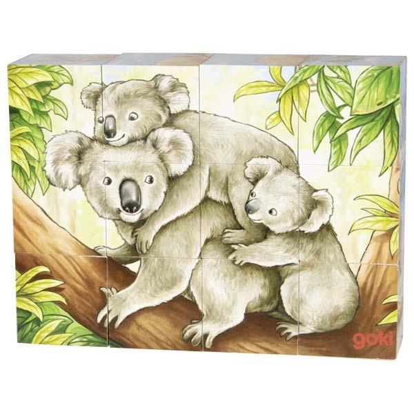 Goki - Cube Puzzle Australian Animals