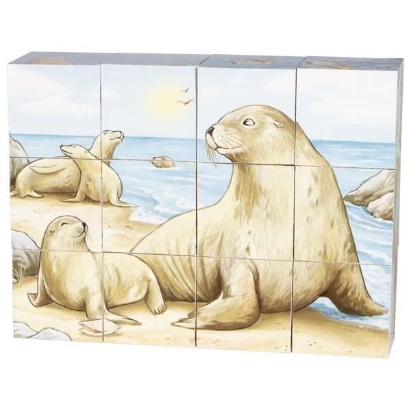 Goki - Cube Puzzle Australian Animals