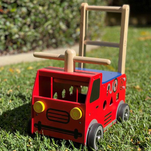 wooden walker fire truck