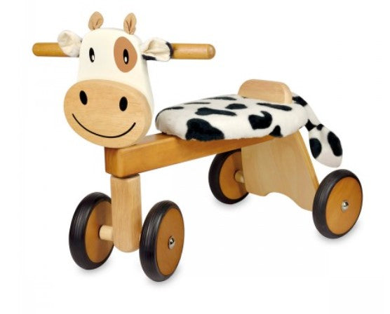 wooden ride on cow