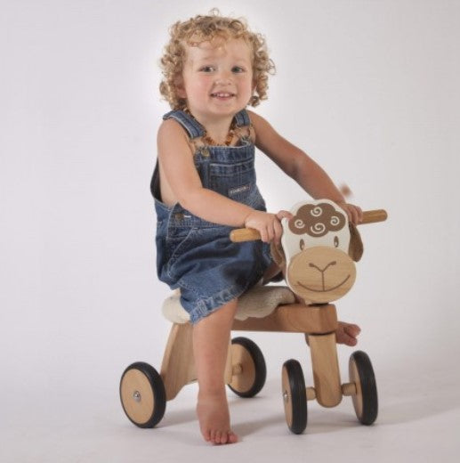 wooden ride on toddler