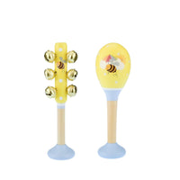 Thumbnail for KaperKidz - Bee Maraca & Bell Stick Set