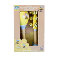 Thumbnail for KaperKidz - Bee Maraca & Bell Stick Set