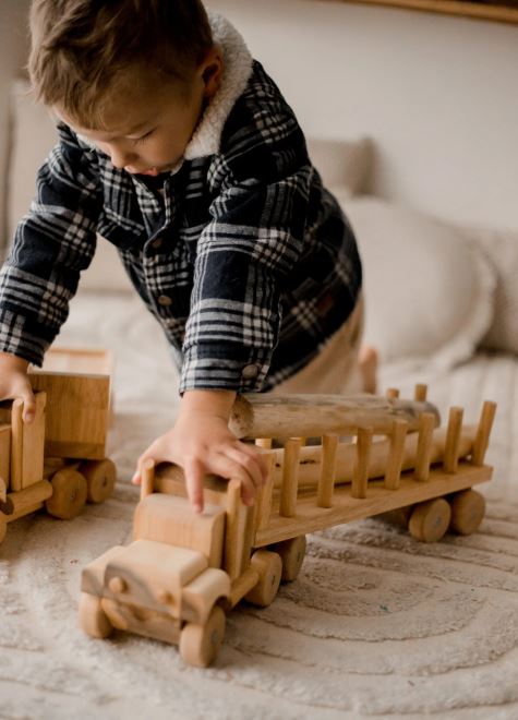 Qtoys - Wooden Log Truck