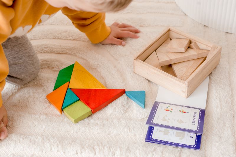 Qtoys - Wooden Double Tangram