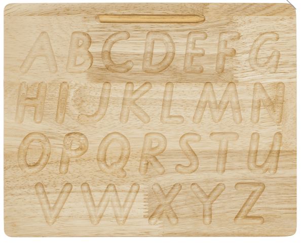 QToys - Wooden Capital Letter Tracing Board