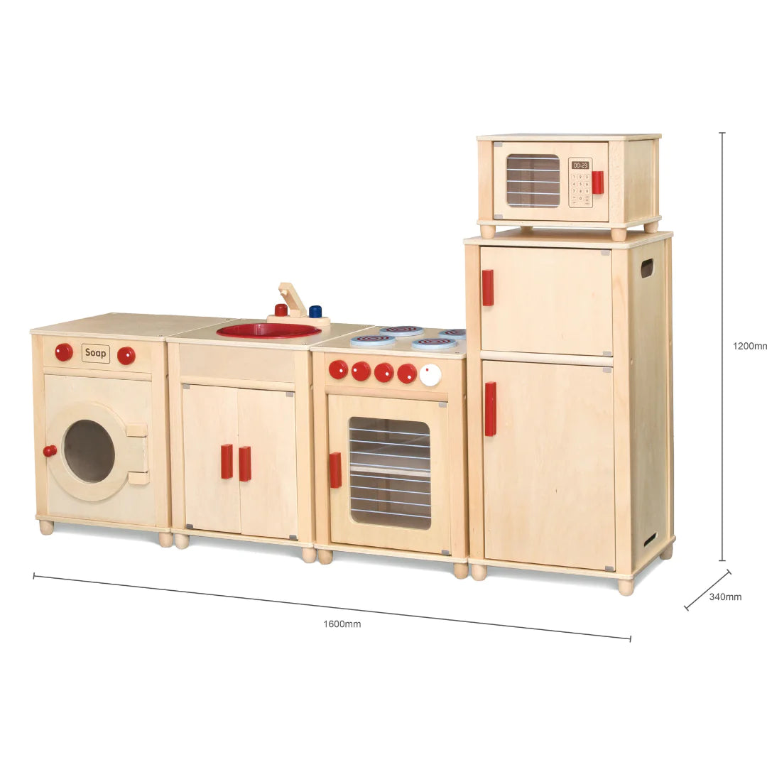 Wooden Kitchen Play Set