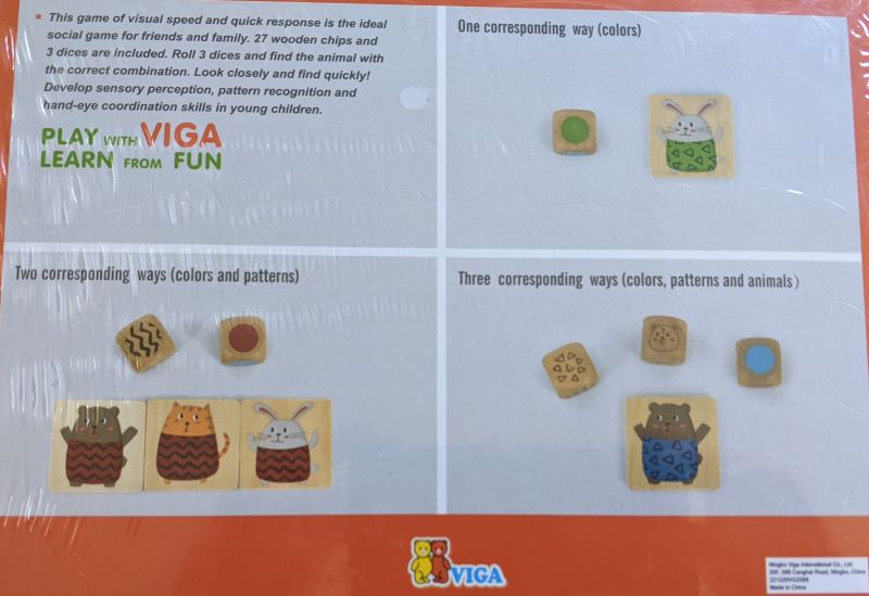 Viga Toys - Quick Matching Game