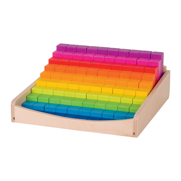 Goki - Rainbow Maths Blocks - Wooden World