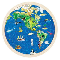 Thumbnail for Goki - Globe Puzzle (57 pc) - Wooden World