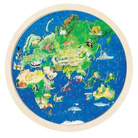 Thumbnail for Goki - Globe Puzzle (57 pc) - Wooden World