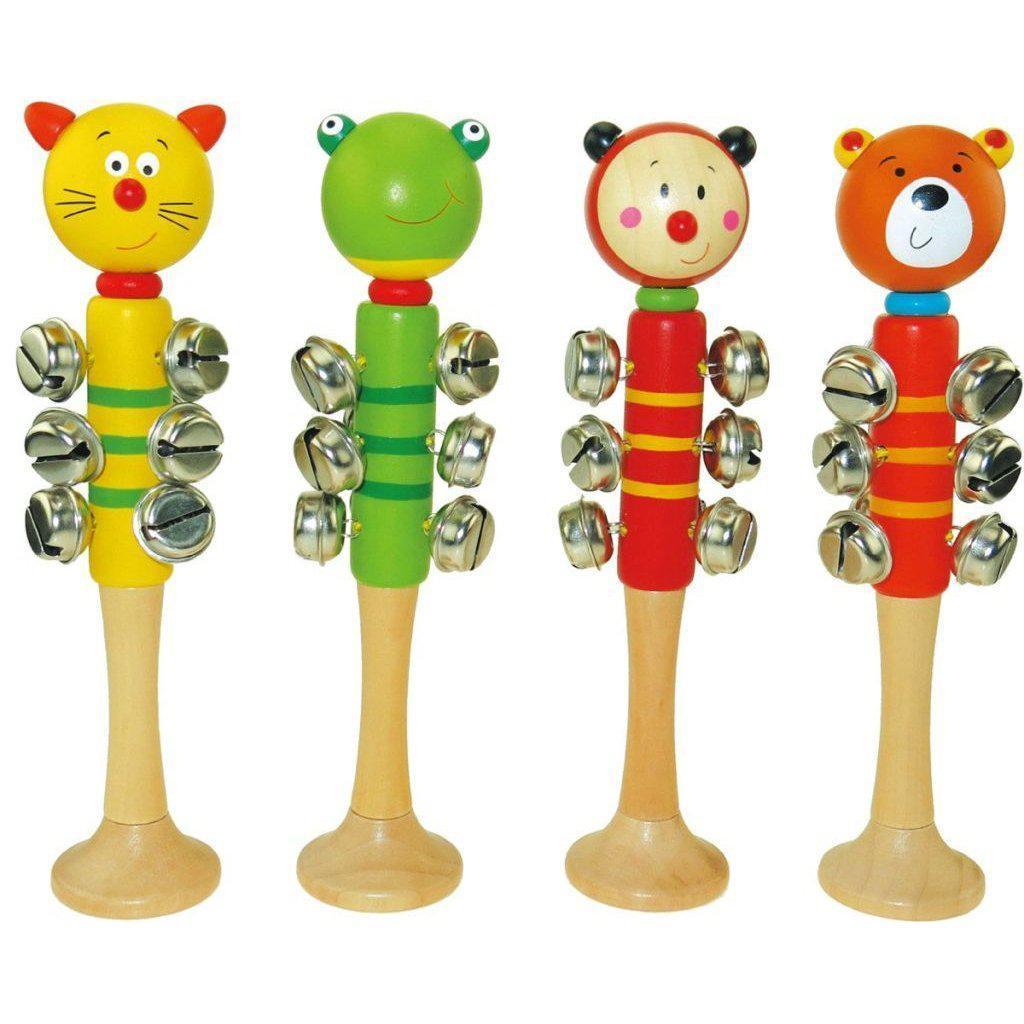 Kaper Kidz - Animal Bell Sticks - Wooden World