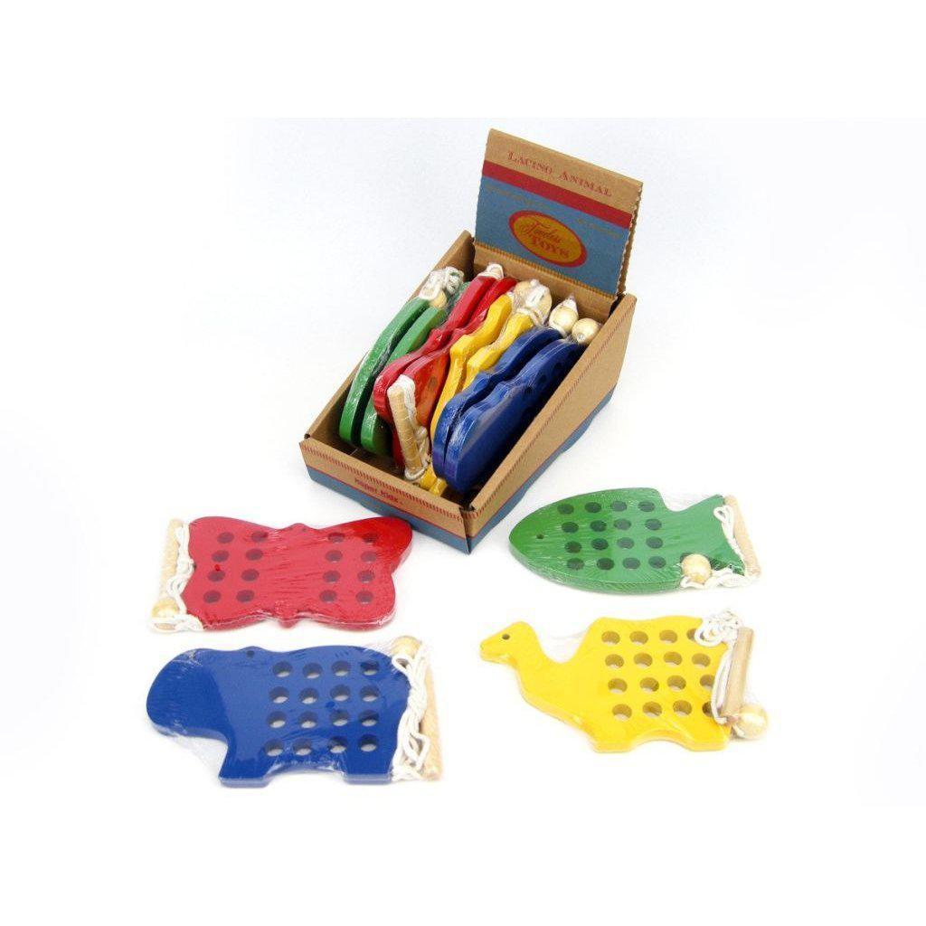 Kaper Kidz - Lacing Animals - Wooden World