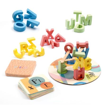 wooden spelling game