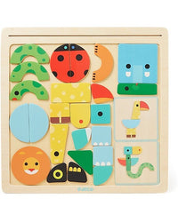 Thumbnail for djeco wooden toddler shapes board