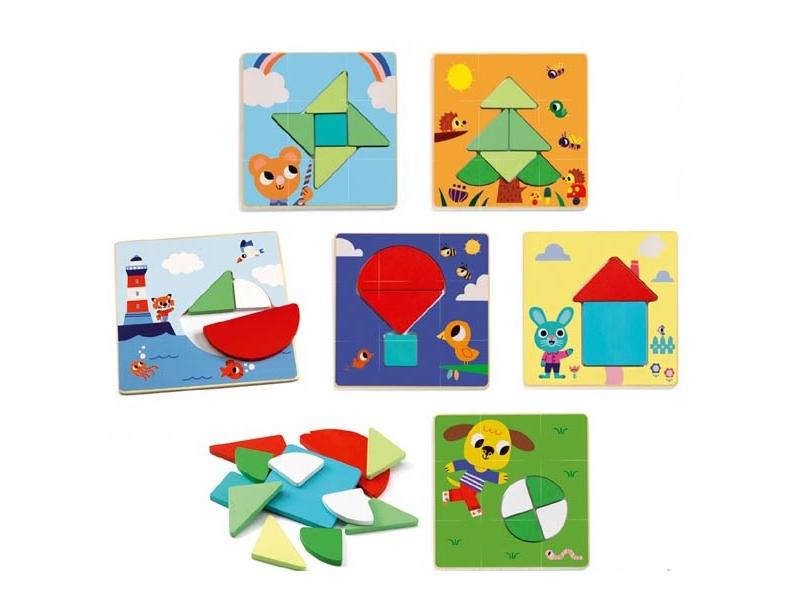 Djeco - Wooden Tangram Puzzle