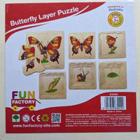 Thumbnail for Fun Factory - Wooden Lifecycle Puzzle Butterfly