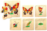 Thumbnail for Fun Factory - Wooden Lifecycle Puzzle Butterfly