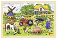 Thumbnail for Goki - Wooden Puzzle Mr Miller's Farm