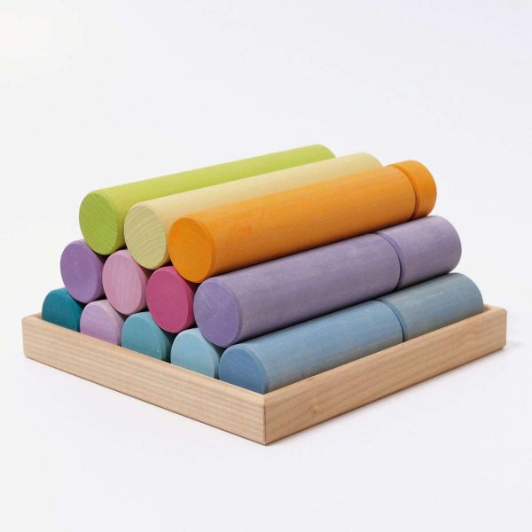 Grimm's - Large Building Rollers Pastel