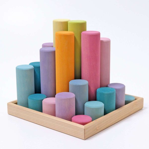 Grimm's - Large Building Rollers Pastel