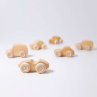 Thumbnail for Grimm's - Wooden Cars Natural (set of 6)