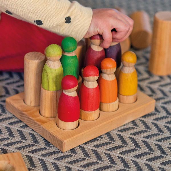 Grimm's - Stacking Game Small Natural Rollers