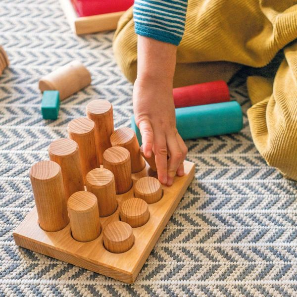 Grimm's - Stacking Game Small Natural Rollers