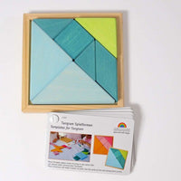 Thumbnail for Grimm's - Wooden Tangram Turquoise