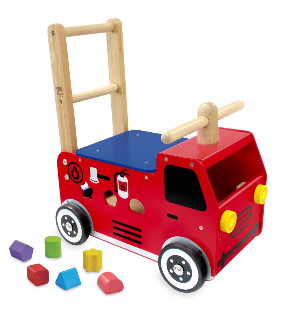 i'm toy walk and ride fire engine