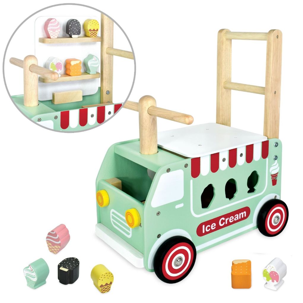 wooden ice cream truck walker