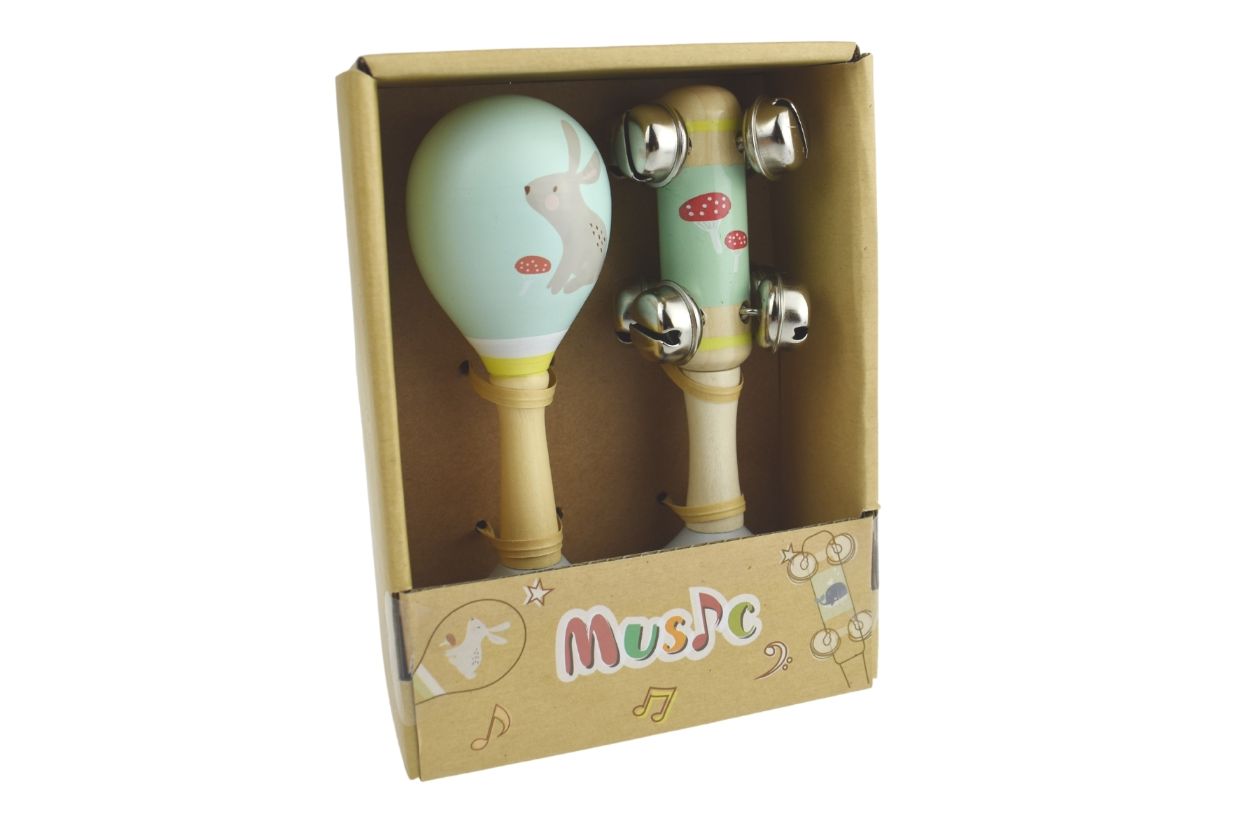 Kaper Kidz - Maraca and Bell Stick Set