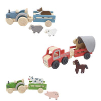 Thumbnail for Kaper Kidz - Wooden Tractor or Truck with Animals