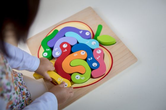 Kiddie Connect - 123 Worm Puzzle