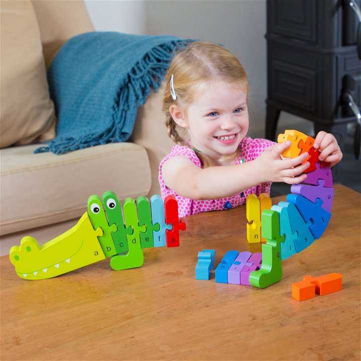 New Classic Toys - Alphabet Crocodile Puzzle