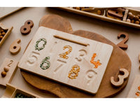 Thumbnail for Qtoys - Number Tracing Board - Wooden World