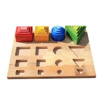 QToys - Montessori Sorting and Nesting Board