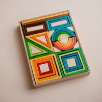 Thumbnail for Qtoys - Rainbow Building Nesting Blocks